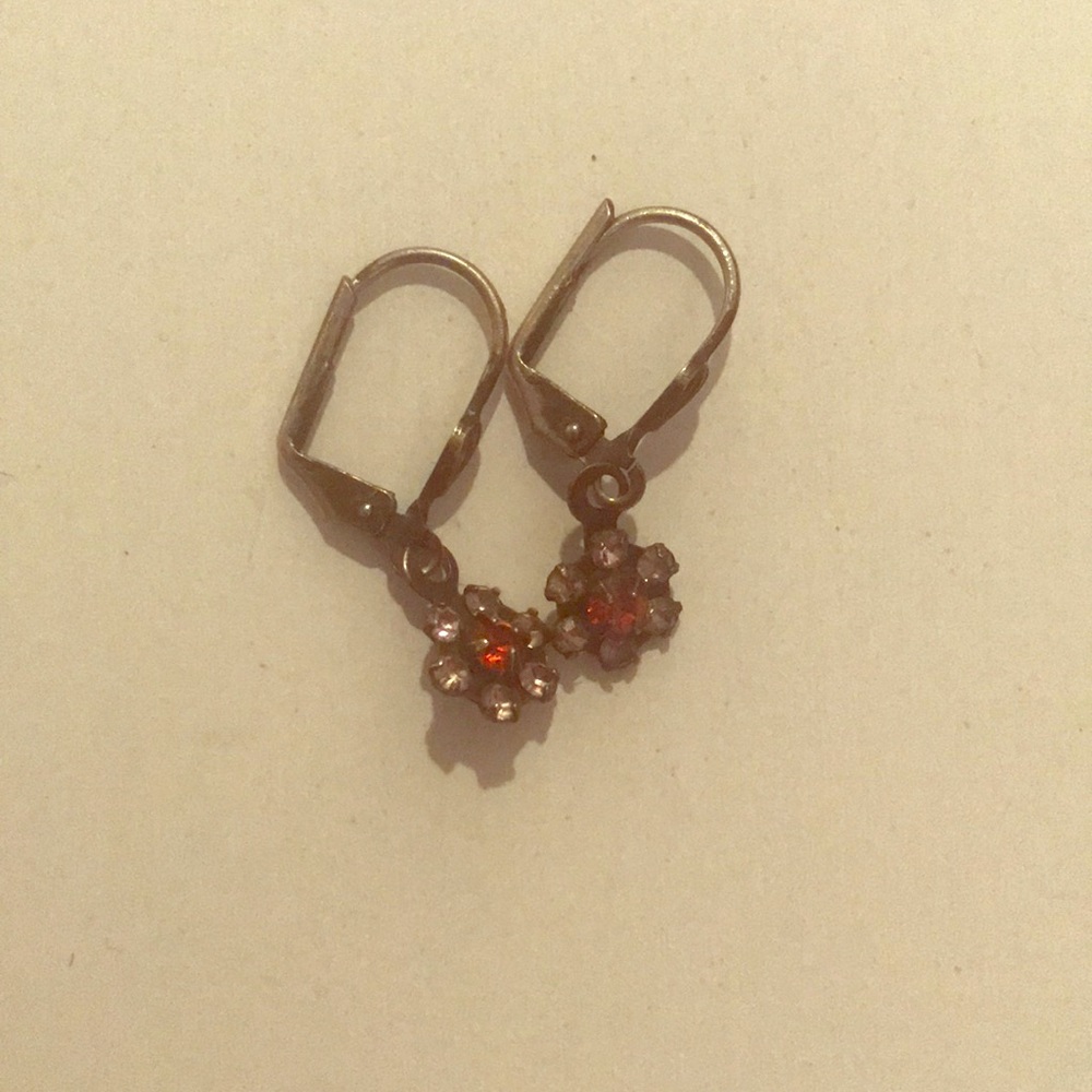 Vintage | Lavender Flower Earrings